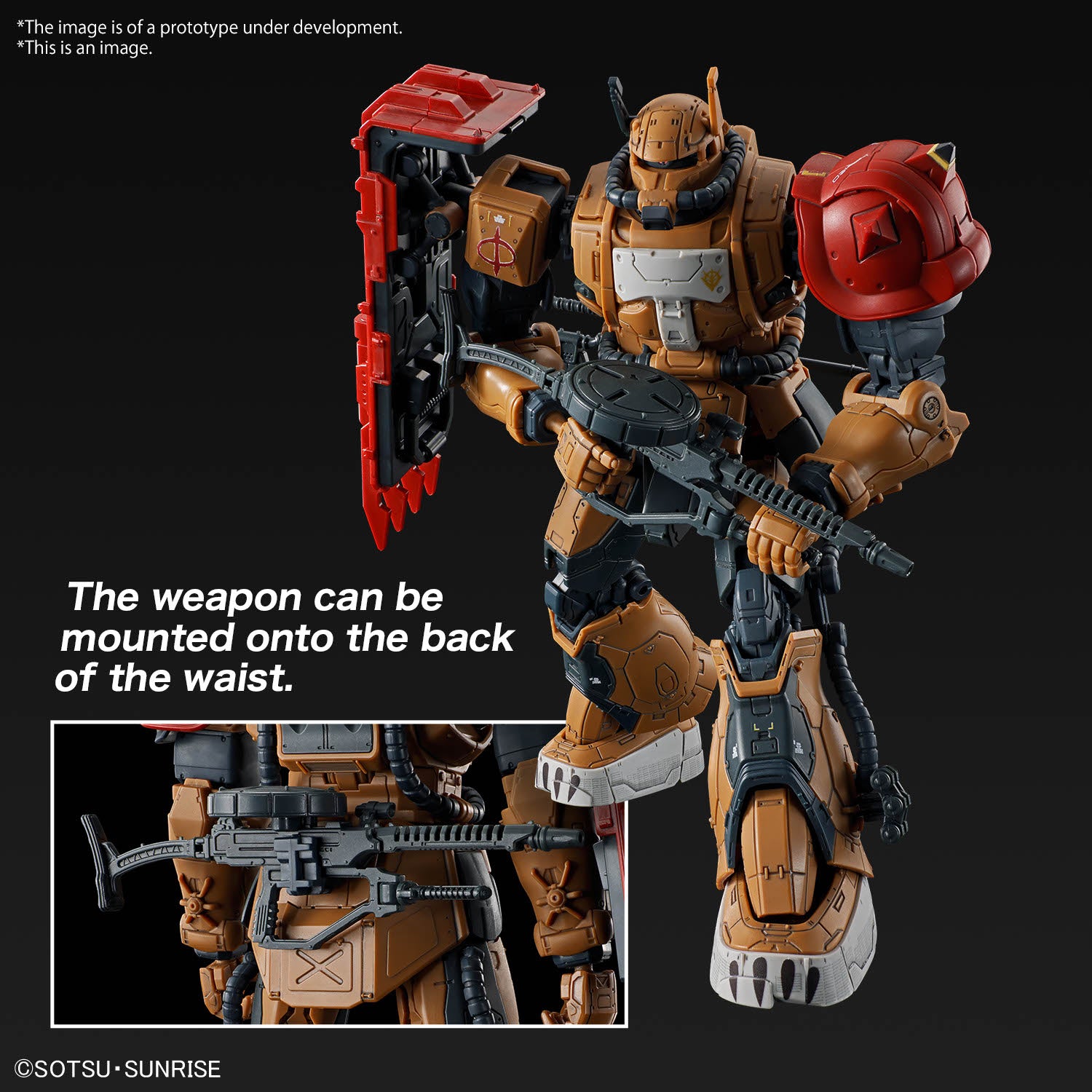MK66702 - GUNDAM REQUIEM FOR VENGEANCE - HIGH GRADE - HG ZAKU II F TYPE SOLARI (RFV) - MODEL KIT 1/144 - Immagine 5