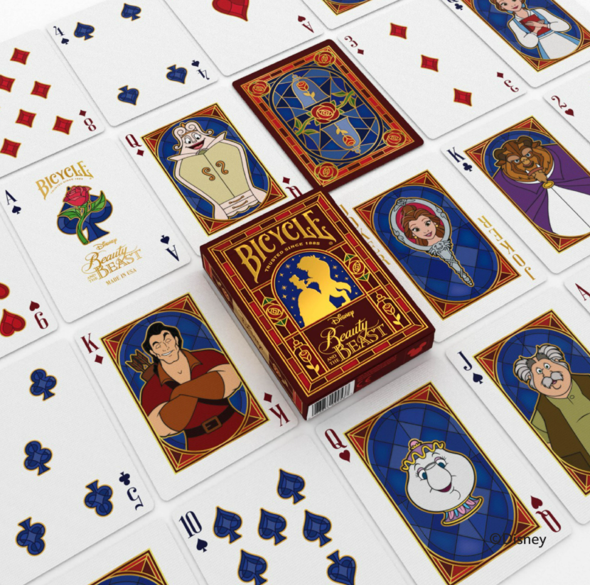 10052067 - BICYCLE DISNEY BEAUTY AND THE BEAST - CARTE DA GIOCO - Immagine 3