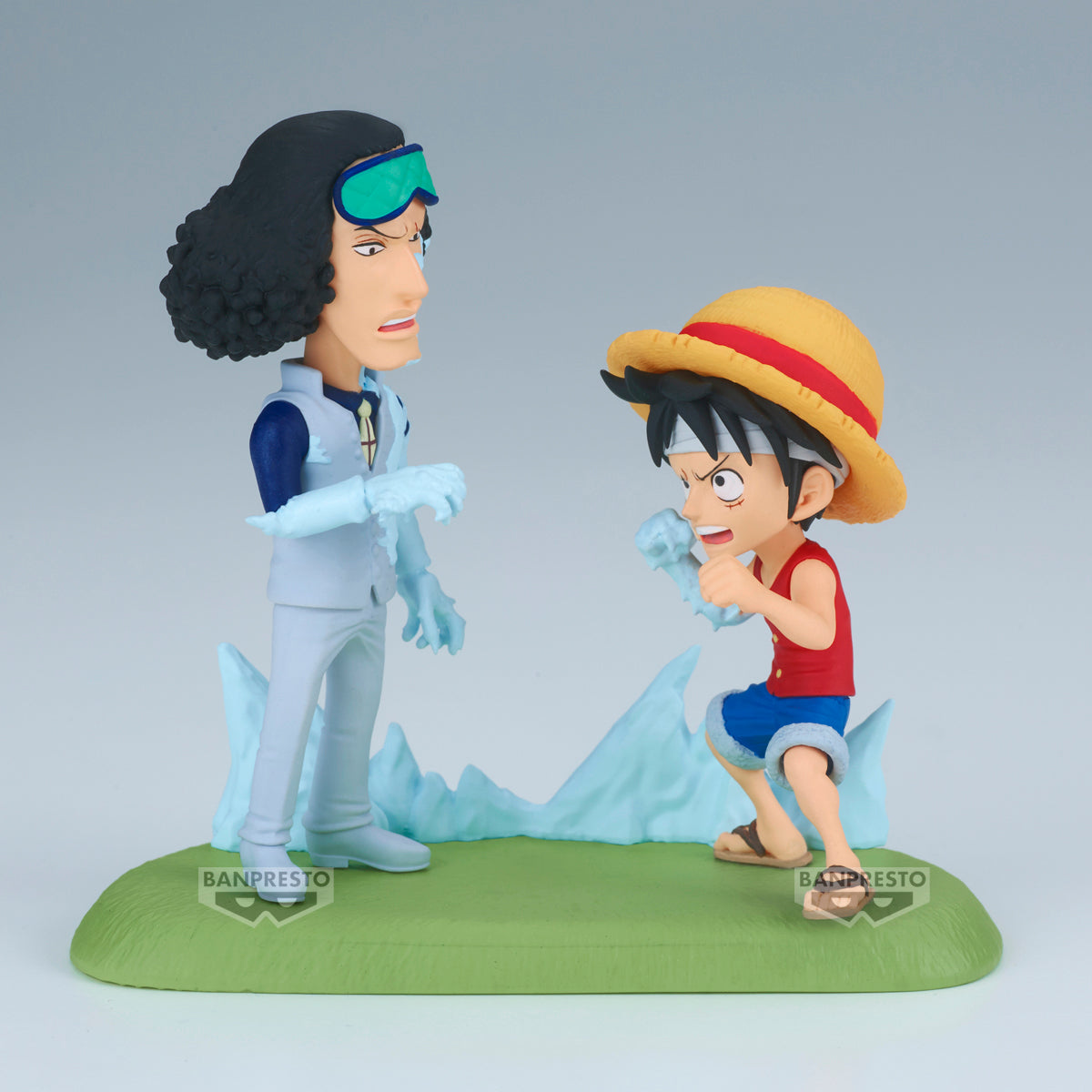 28688 - ONE PIECE - WORLD COLLECTABLE FIGURE - LOG STORIES - MONKEY D. LUFFY VS KUZAN - MINIFIGURE 9CM - Immagine 3