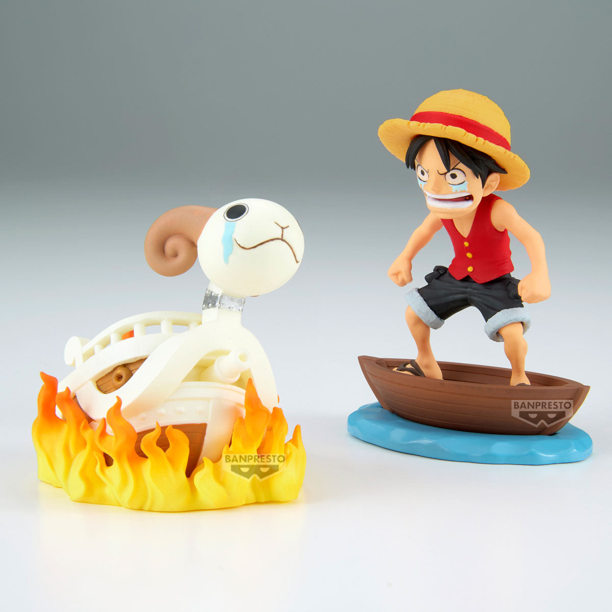 28928 - ONE PIECE - WORLD COLLECTABLE FIGURE - LOG STORIES - MONKEY D. LUFFY & GOING MERRY - STATUA 8CM - Immagine 2