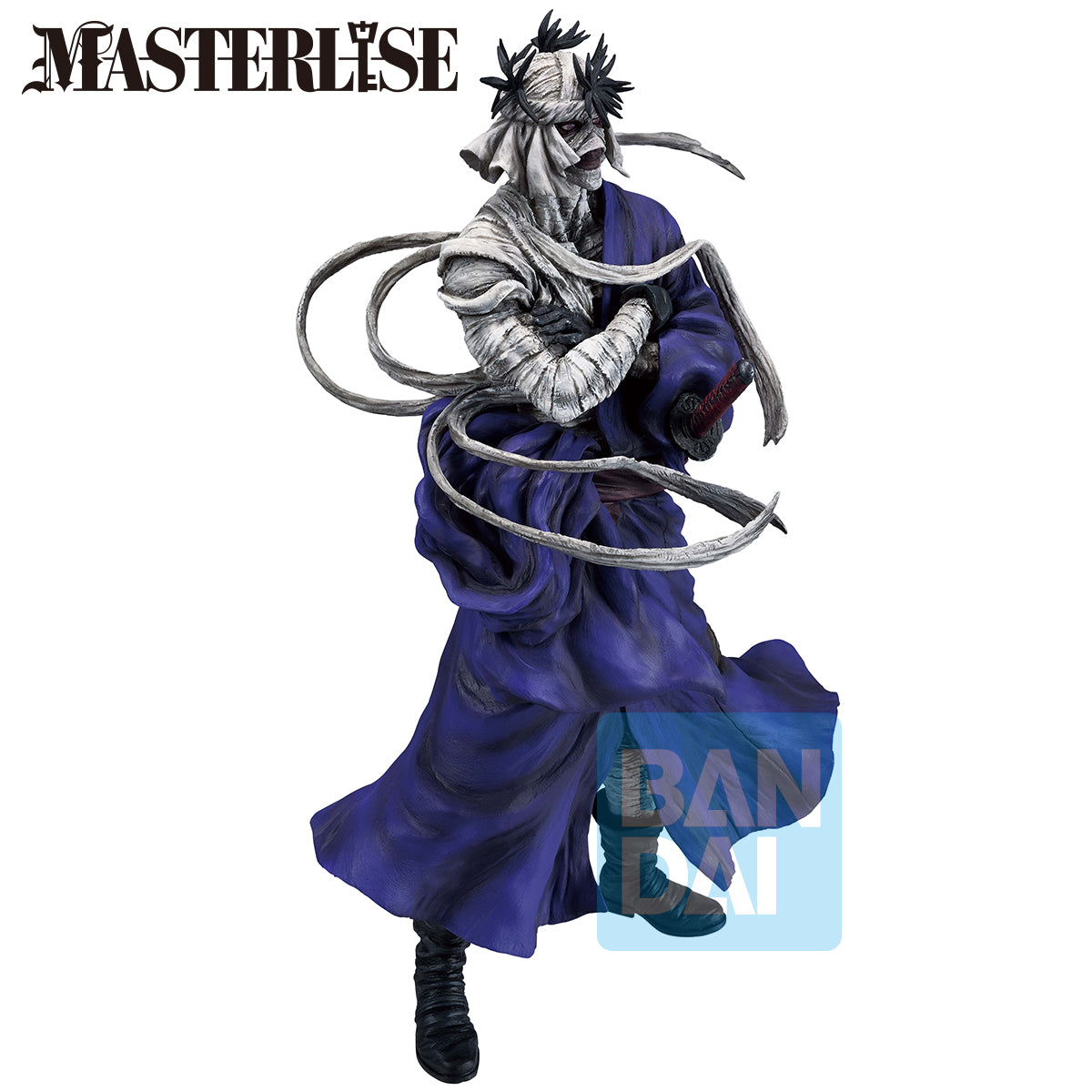 68902 - RUROUNI KENSHIN - ICHIBANSHO FIGURE FROM ICHIBAN KUJI MEIJI SWORDSMAN ROMANTIC STORY PART TWO - MAKOTO SHISHIO - STATUA 25CM - Immagine 3