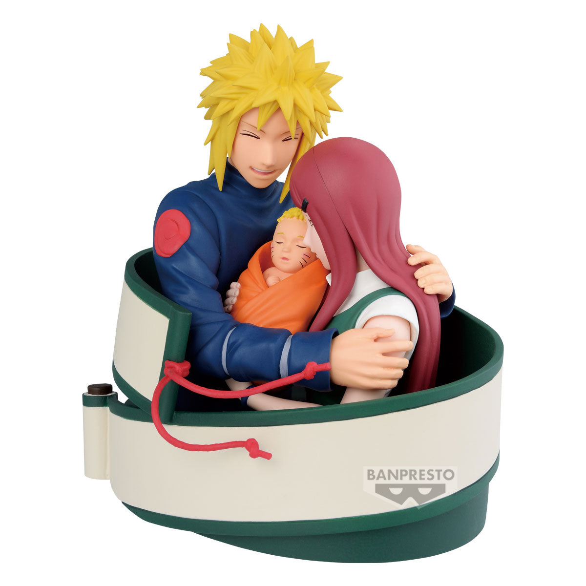 71473 - NARUTO - NARUTO 72 SERIES - MINATO, NARUTO & KUSHINA - STATUA 13CM - Immagine 2