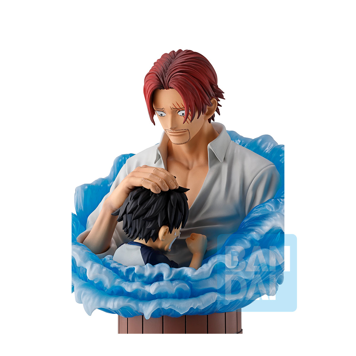 72407 - ONE PIECE - ICHIBANSHO FIGURE FROM RED HAIR PIRATES - SHANKS & LUFFY - STATUA 15CM - Immagine 2