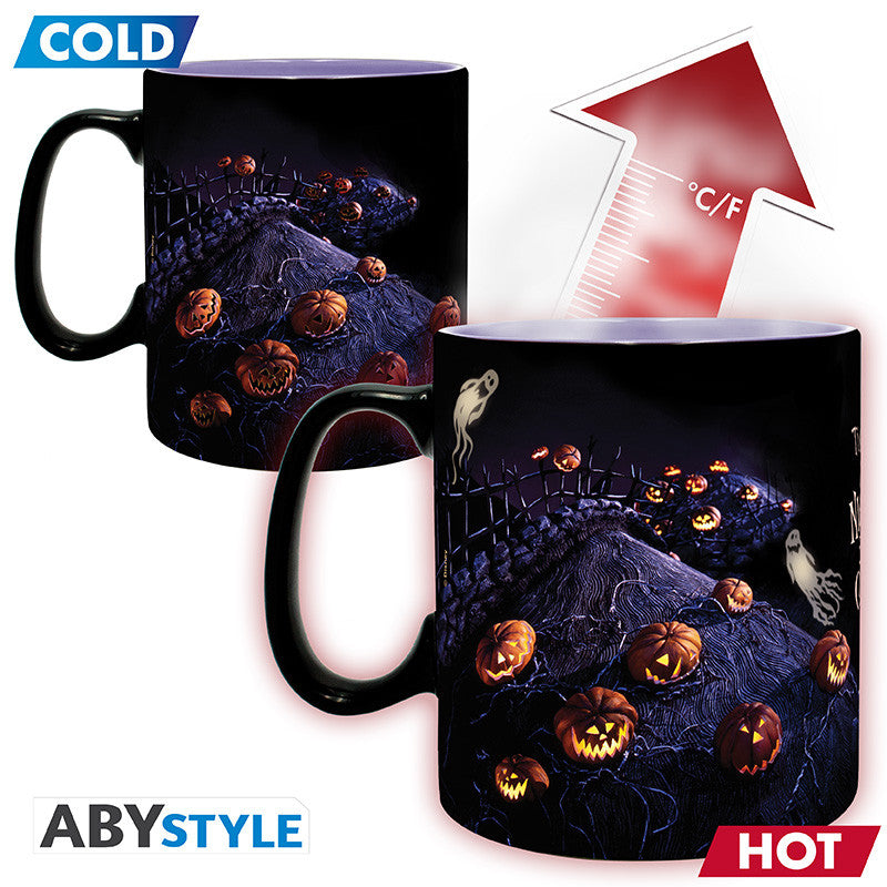 ABYMUG642 - NIGHTMARE BEFORE CHRISTMAS - TAZZA HEAT CHANGE 460ML - JACK MOON - Immagine 2