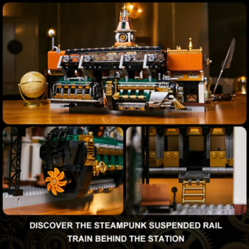 PAN85007 - STEAMPUNK - STEAMPUNK TRAIN STATION - Immagine 2