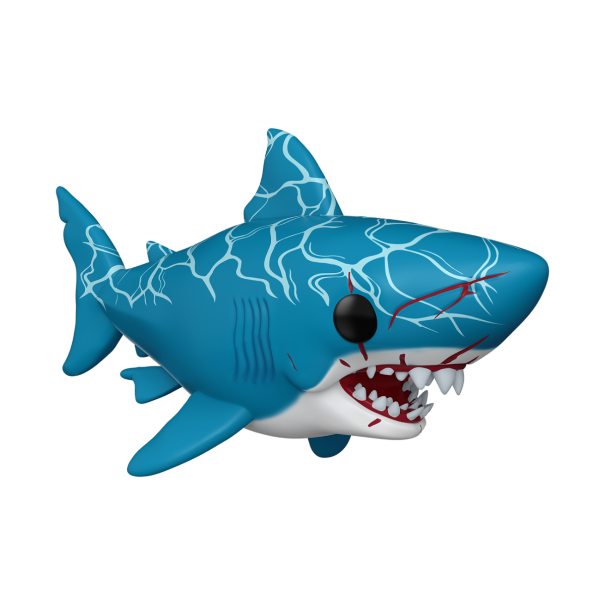 JAWS: 50TH ANNIVERSARY - POP FUNKO SUPER VINYL FIGURE 1754 GREAT WHITE SHARK 15CM - Immagine 2