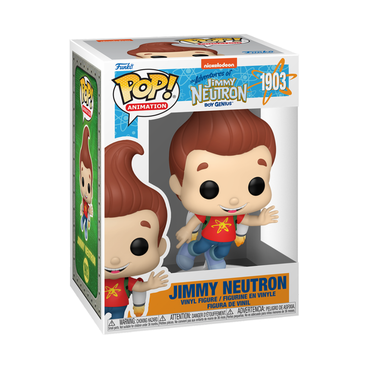 JIMMY NEUTRON - POP FUNKO VINYL FIGURE 1903 JIMMY 9CM - Immagine 2