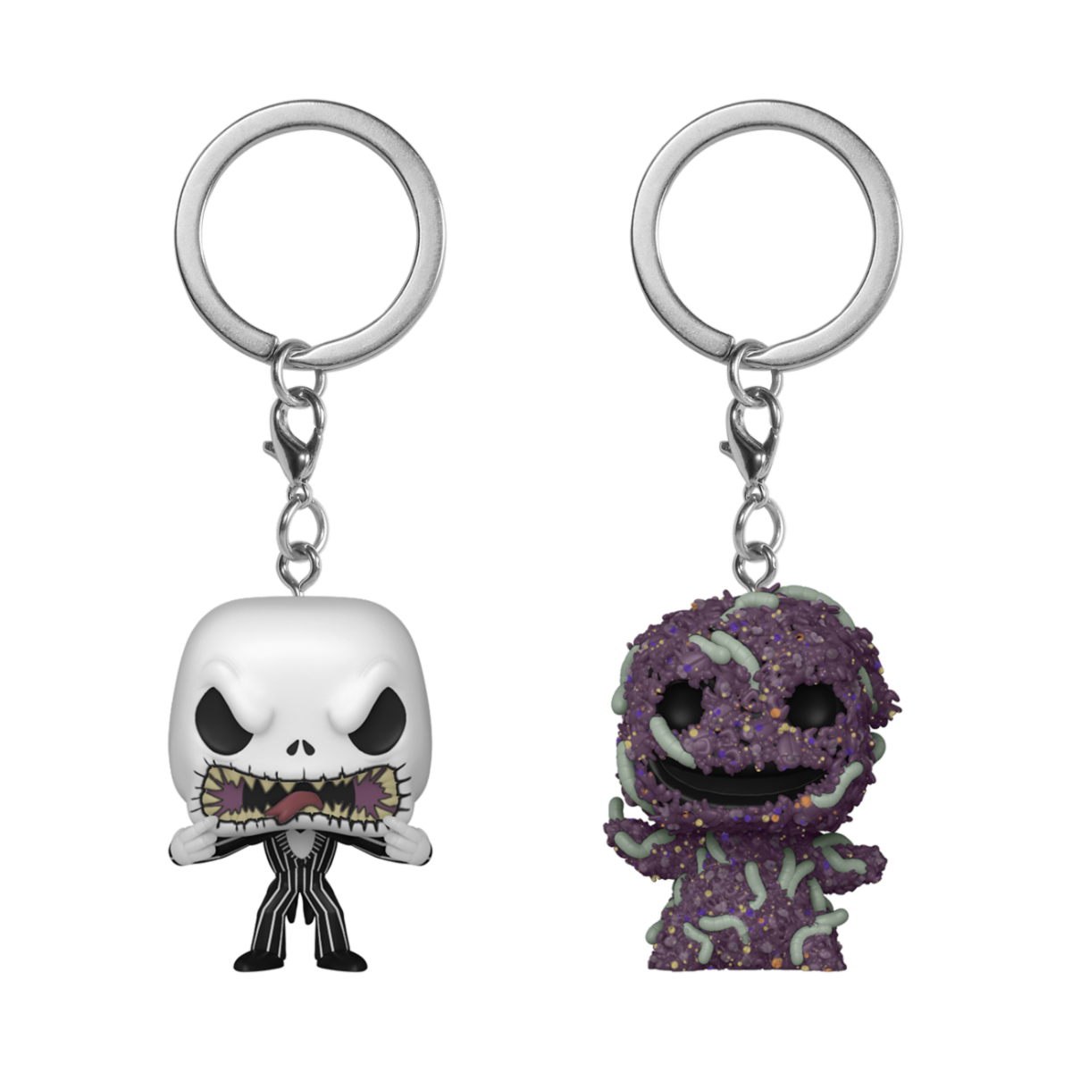 NIGHTMARE BEFORE CHRISTMAS - KEYCHAIN - 2-PACK JACK/OOGIE 4CM - Immagine 2