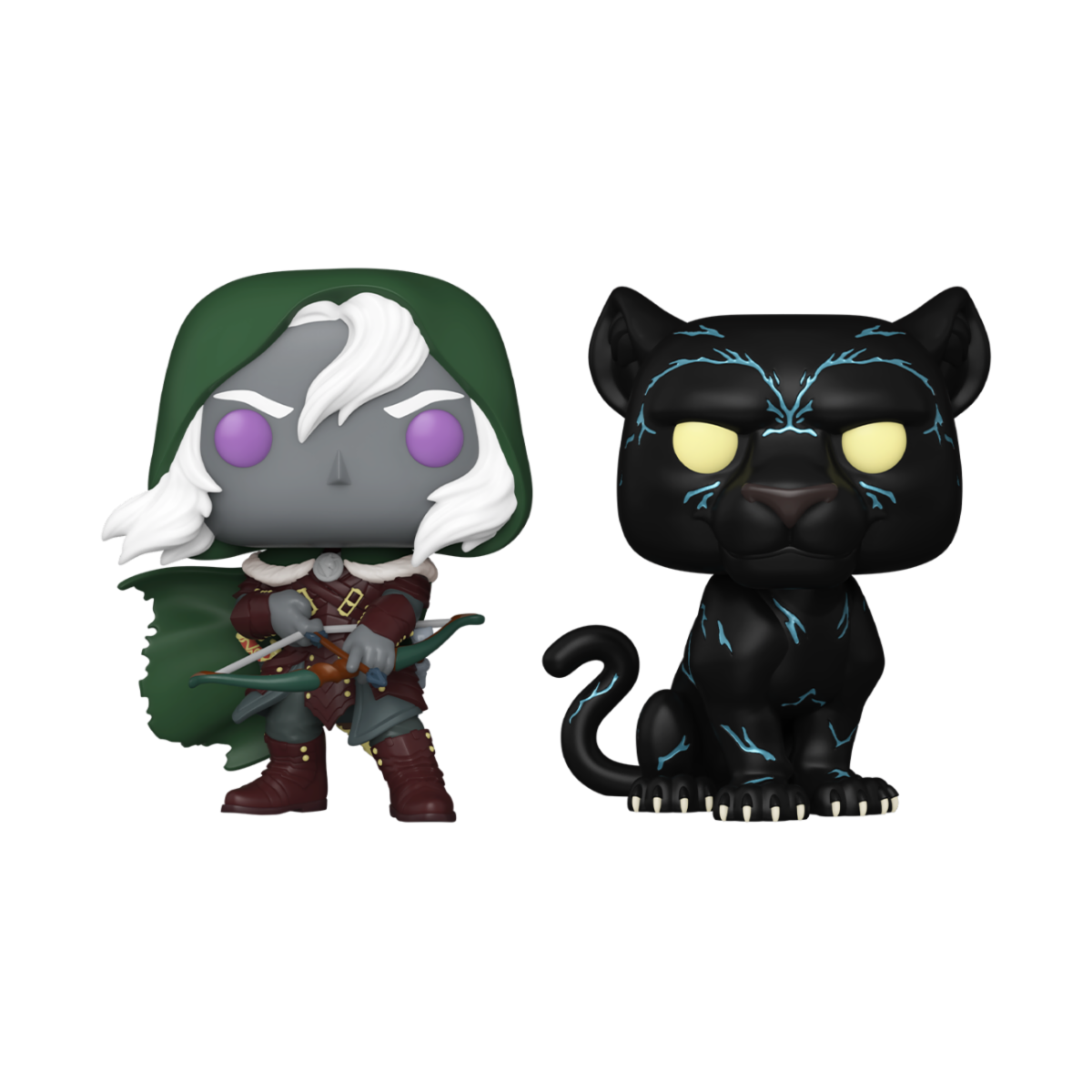 DUNGEONS & DRAGONS - POP FUNKO VINYL FIGURE 2-PACK DRIZZT & GUENHWYVAR 9CM - Immagine 2