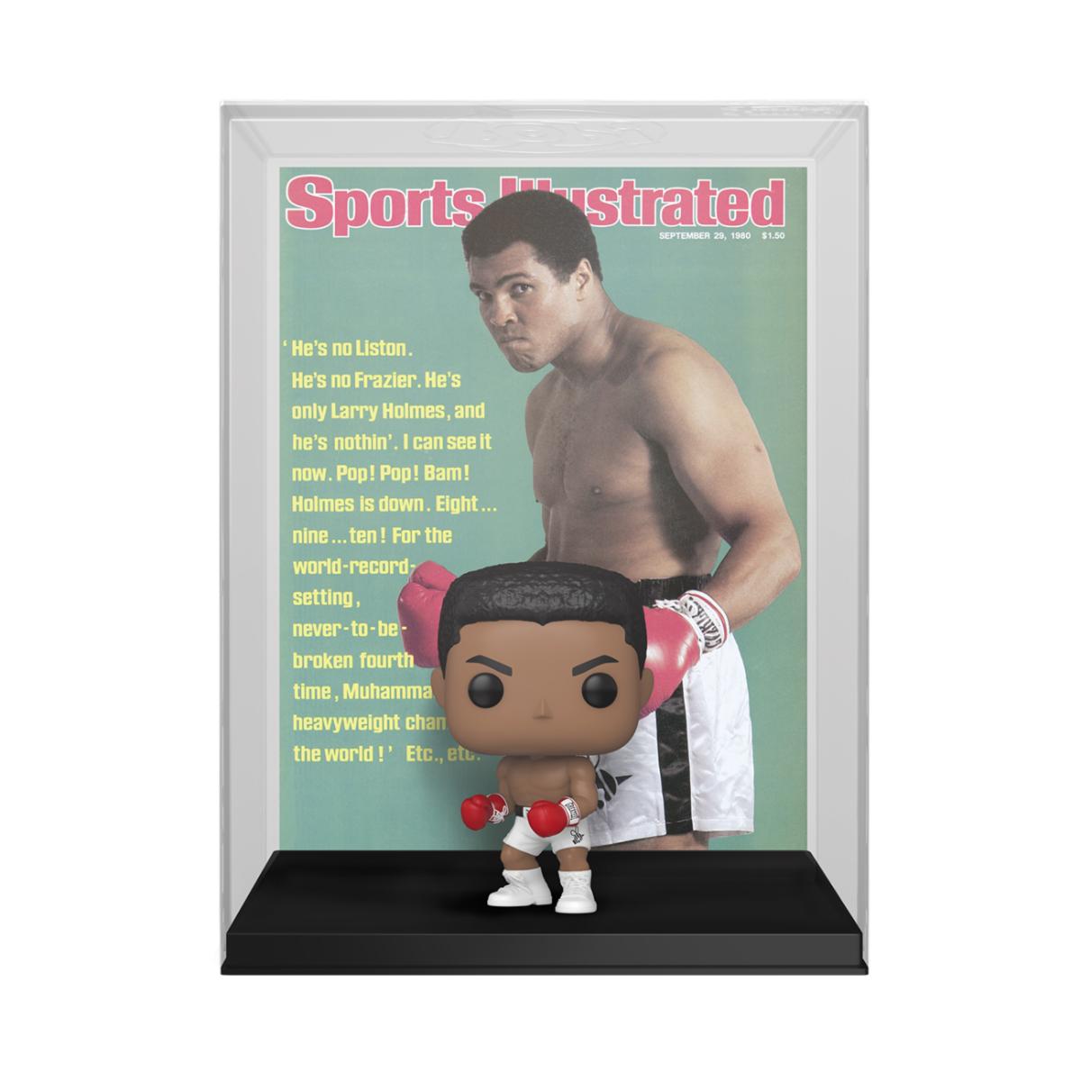 BOXING - SPORT ILLUSTRATED - POP FUNKO COVER VINYL FIGURE 04 MUHAMMAD ALI 9CM - Immagine 2