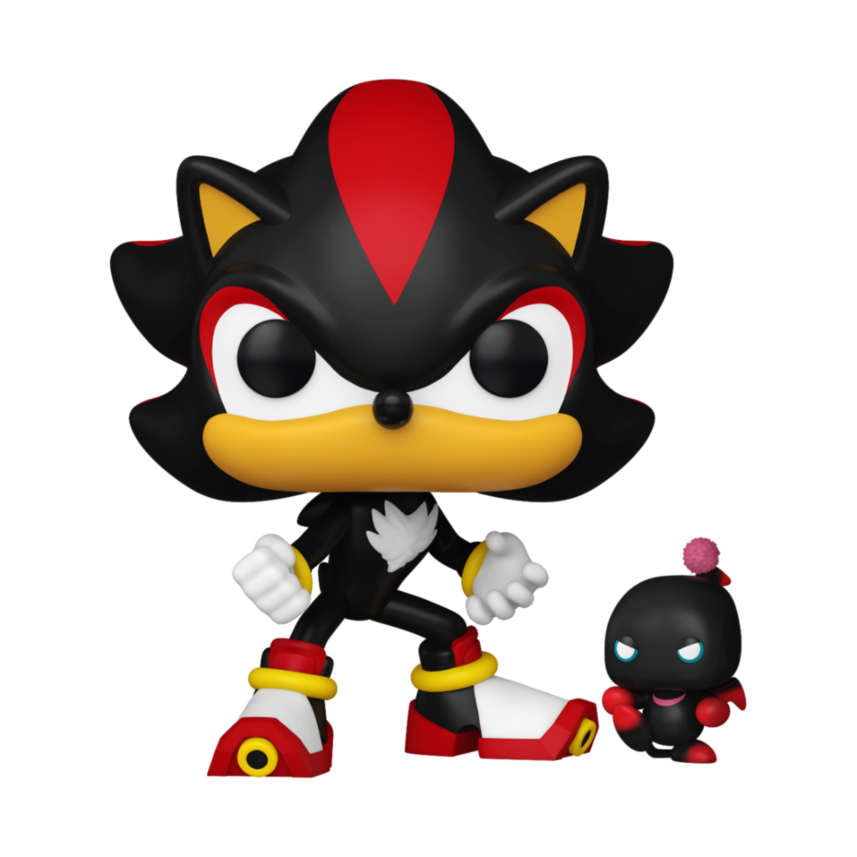 SONIC THE HEDGEHOG - POP & BUDDY FUNKO VINYL FIGURE 1035 SHADOW W/ DARK CHAO 9CM - Immagine 2
