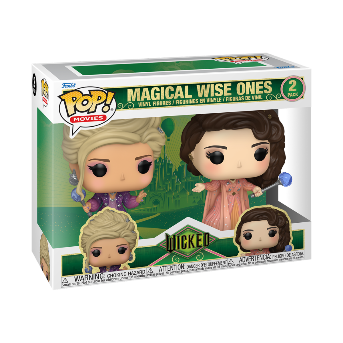 WICKED - POP FUNKO VINYL FIGURE 2-PACK MAGICAL WISE ONES - Immagine 2