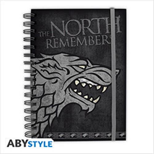 ABYNOT018 - GAME OF THRONES - NOTEBOOK STARK - Funside.it